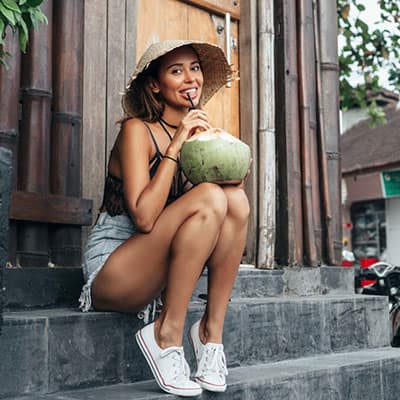 Happy Girl At New Leaf Detox Resort Happy Girl At New Leaf Detox Resort