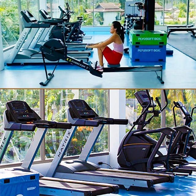 gym and exercise area at New Leaf Wellness