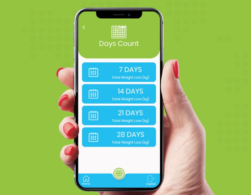 Body Shaper app results screen page